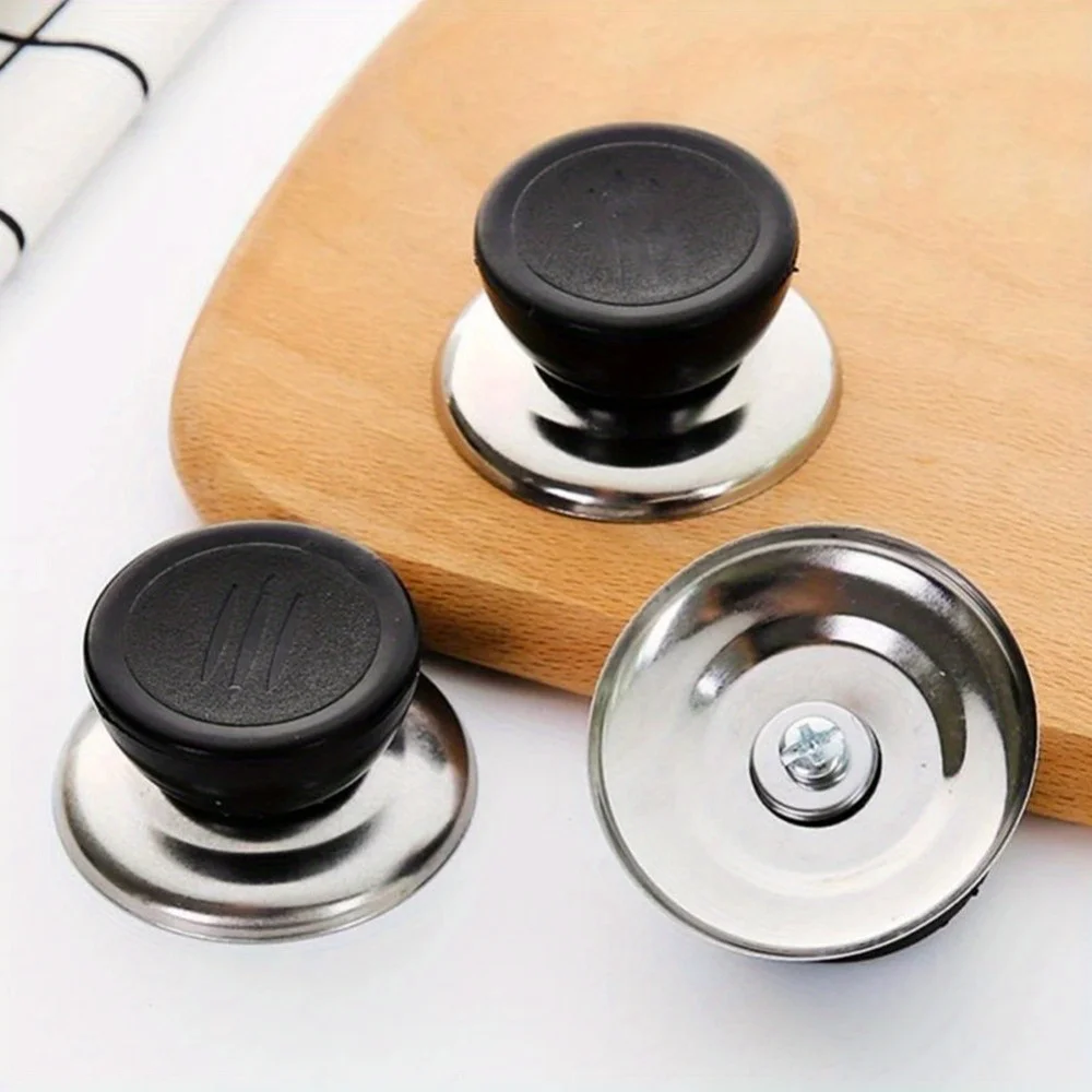5 universal plastic glass pot buckles, pot lid handle, stainless steel handle, lid bead cover, pot lid accessories