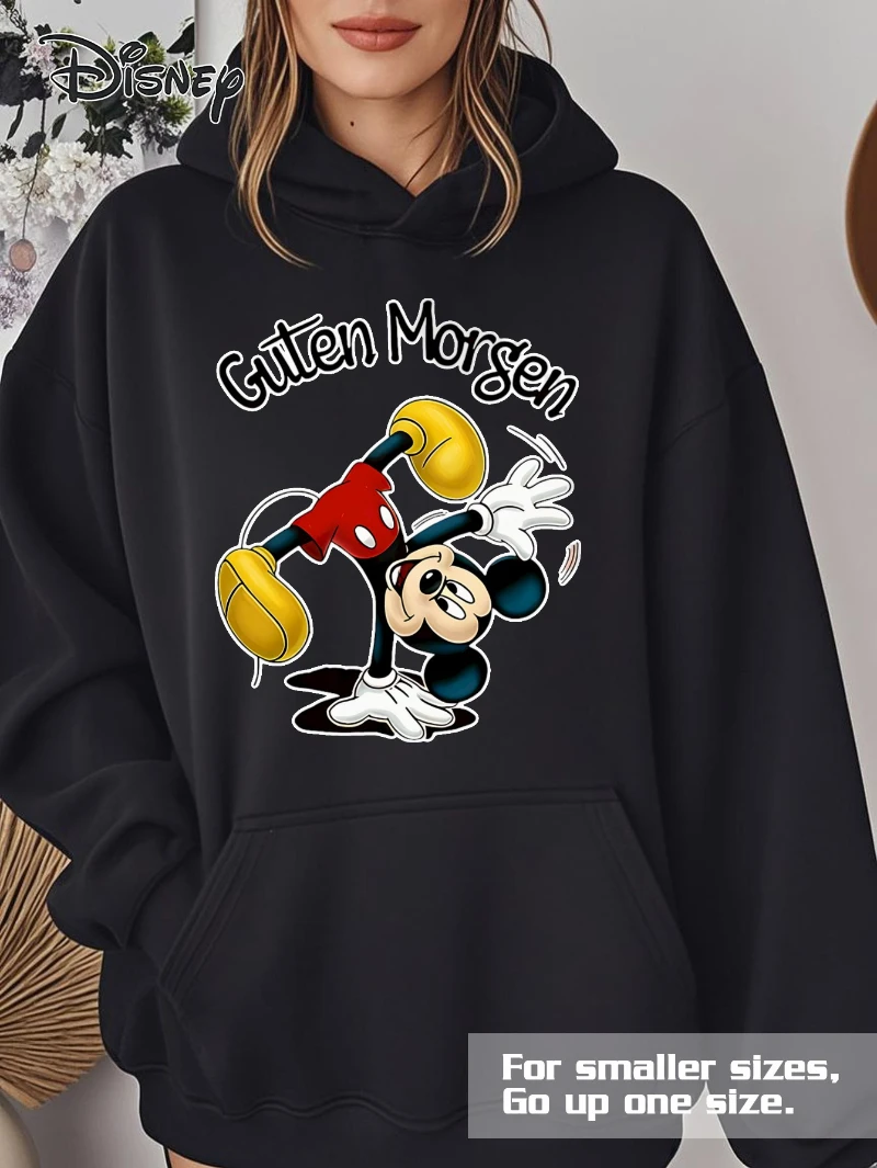 

Potdemiel Women's Disney Stitch & Angel Hoodie - Red Pullover Sweatshirt, Soft Breathable Fabric for Fall/Winter Graphic Hoodie