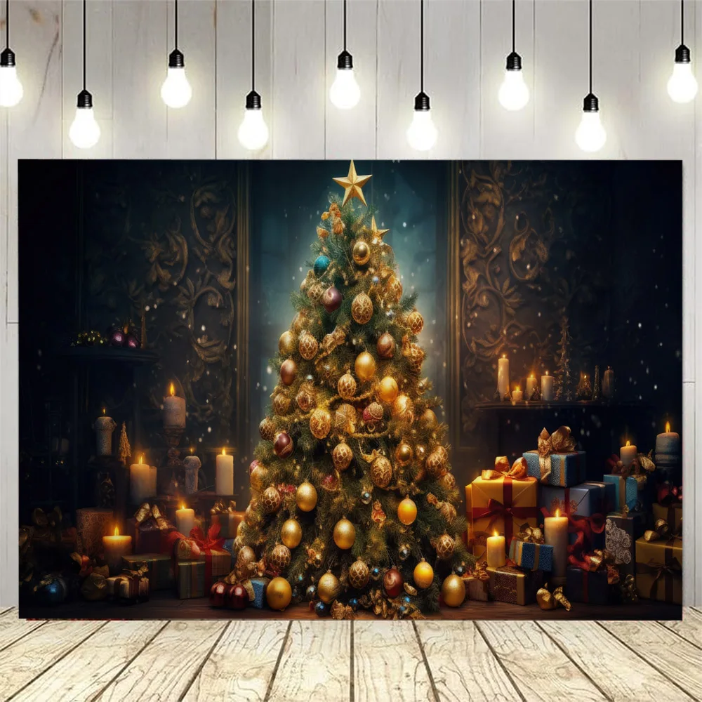

Christmas Tree Tapestry Festival Decoration Background Poster Christmas Gift Home Decoration Living Room Fabric Mural