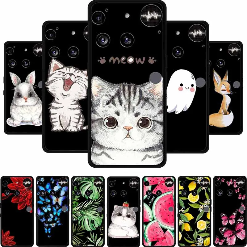 حافظة من السيليكون الأسود لهاتف لا شيء 3 A024 حافظة 2025 حافظة هاتف ناعمة على شكل قطة كرتونية لهاتف لا شيء 3 غطاء خلفي للهاتف 3 #1