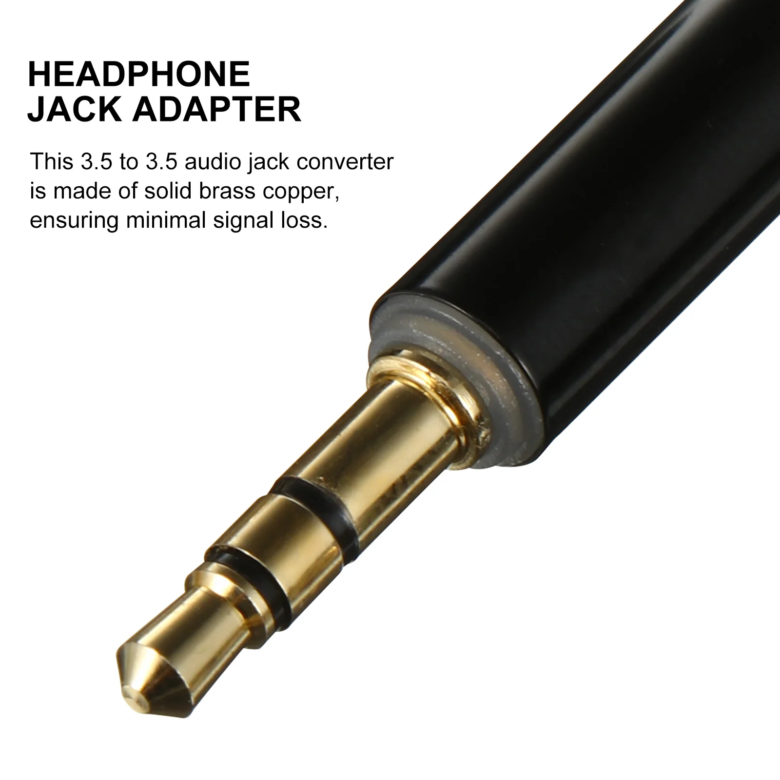 

3Pcs Headphone Jack Adapter Copper 3.5mm to 3.5mm Connector Stereo Audio Adapter for Smartphones Tablets Headset