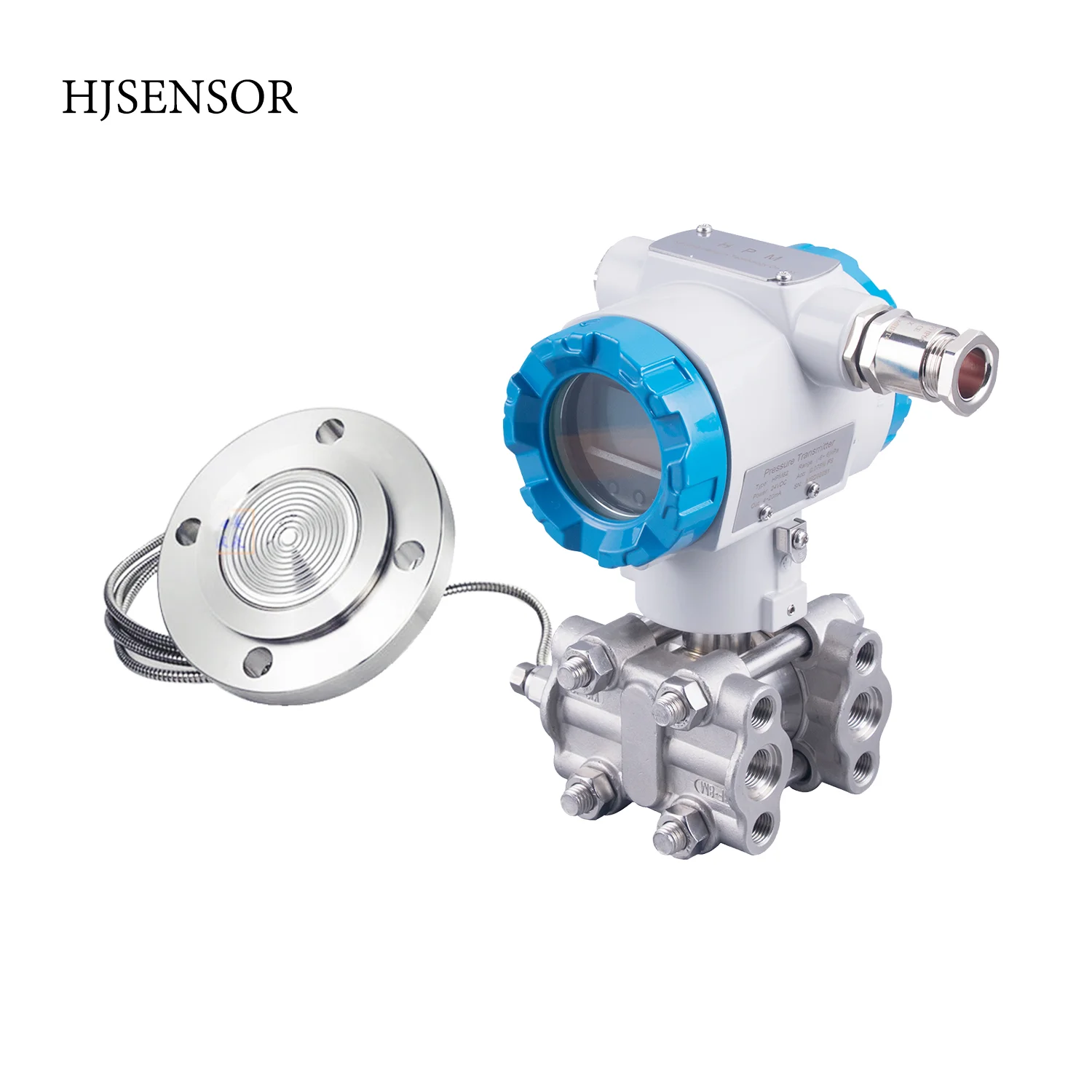 HJSensor side flange liquid level sensor differential pressure transducer Single crystal silicon pressure transmitter