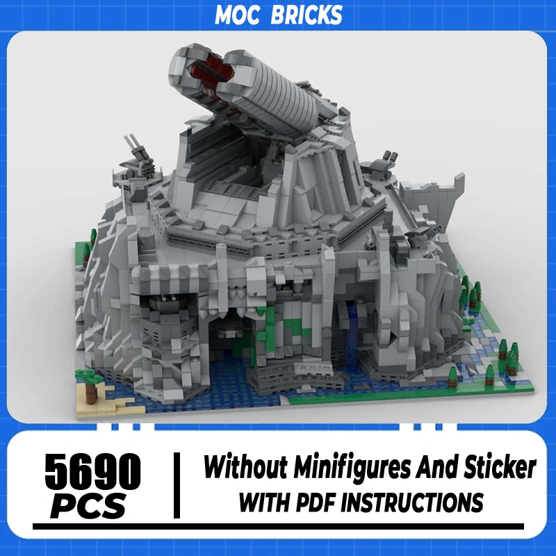 Popular Star Movie Model Moc Building Blocks Planetary Defense Cannon Model Technology Brick DIY Assembly Construction Gifts