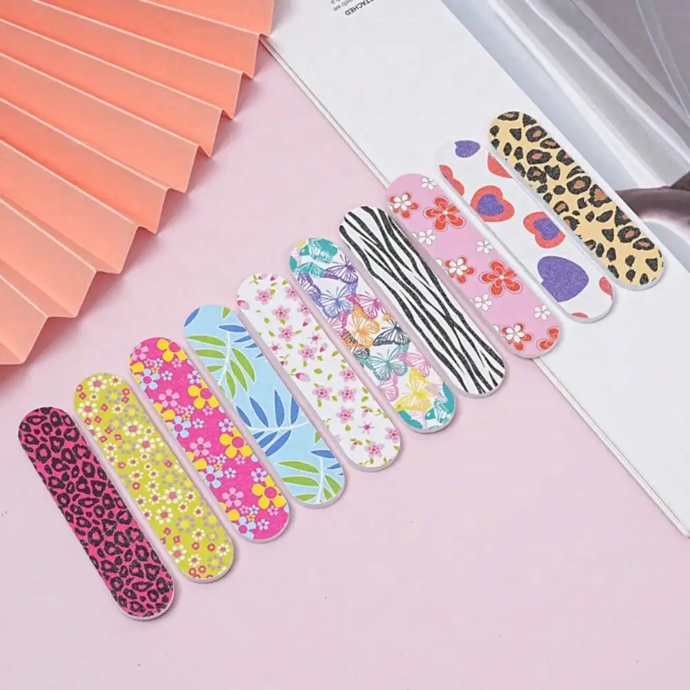 10Pcs Charming Mini Nail File Set - Great Party Gift For Celebrations/Birthdays/Gift Giving, Essential Nail Care Tool
