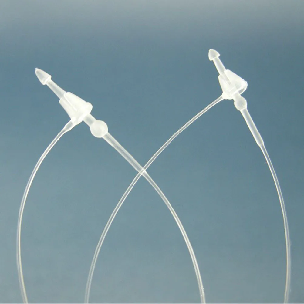 

3000Pcs Plastic Tag Snap Lock Pin Self-Locking Fastener Loop Security for Clothing Shoes Decorations Wire Tie Wrap