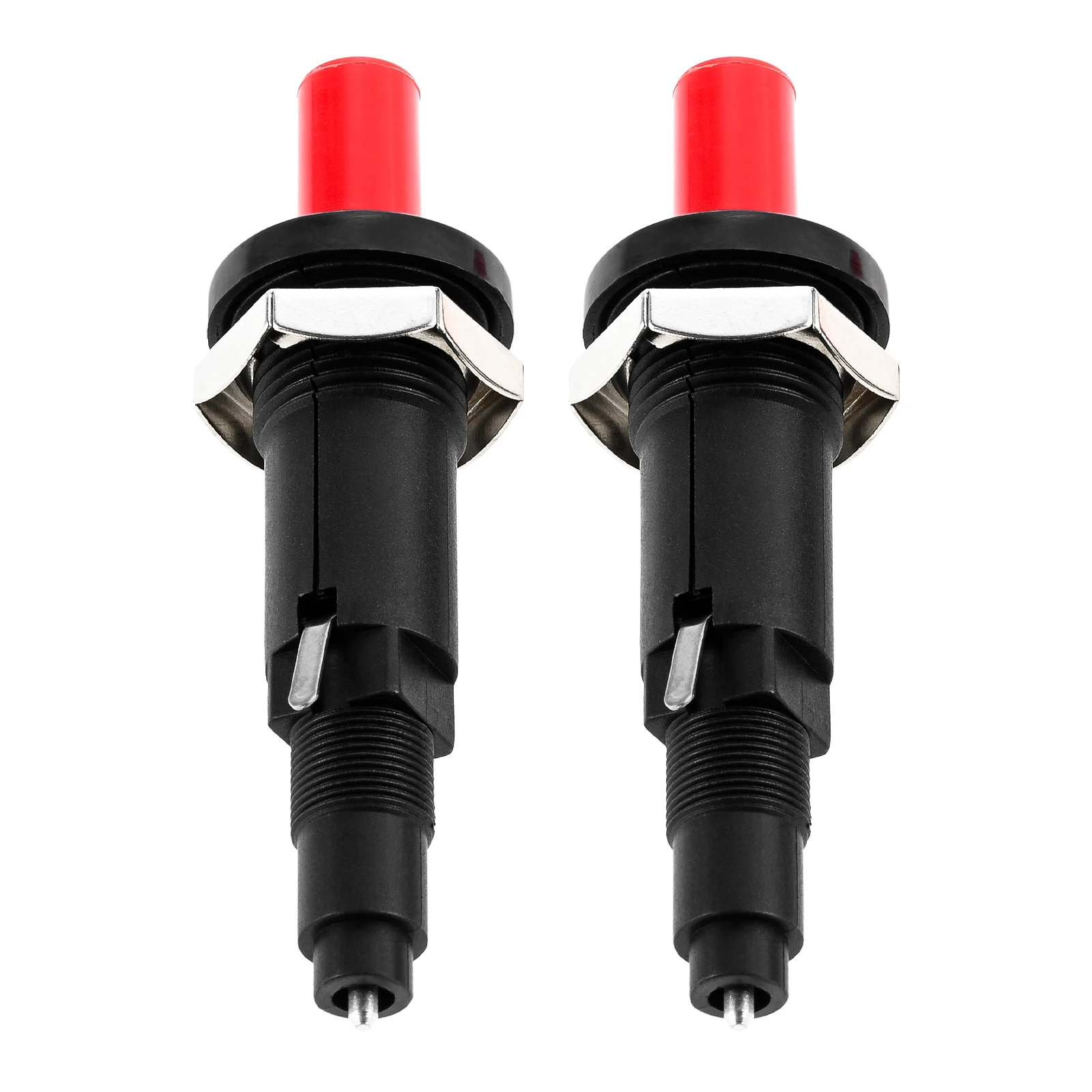 2pcs Push Button Piezo Igniter Two Exits Pressing Sparking for Gas Grill/Range/Heater/Stove Sparker Generator Ceramic  Lighter