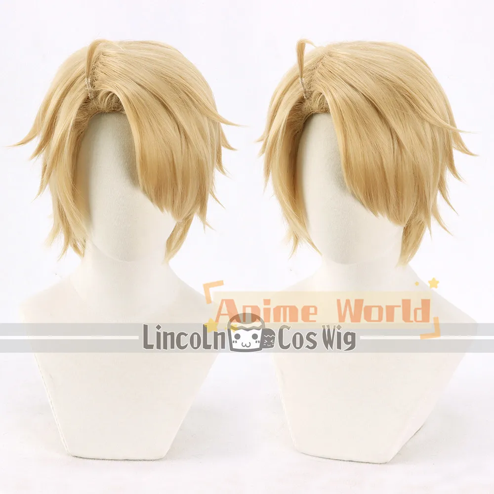 

Anime Hetalia Axis Powers Alfred F. Jones Cosplay Wig Halloween Carnival Party Props Synthetic Hair + Wig Cap