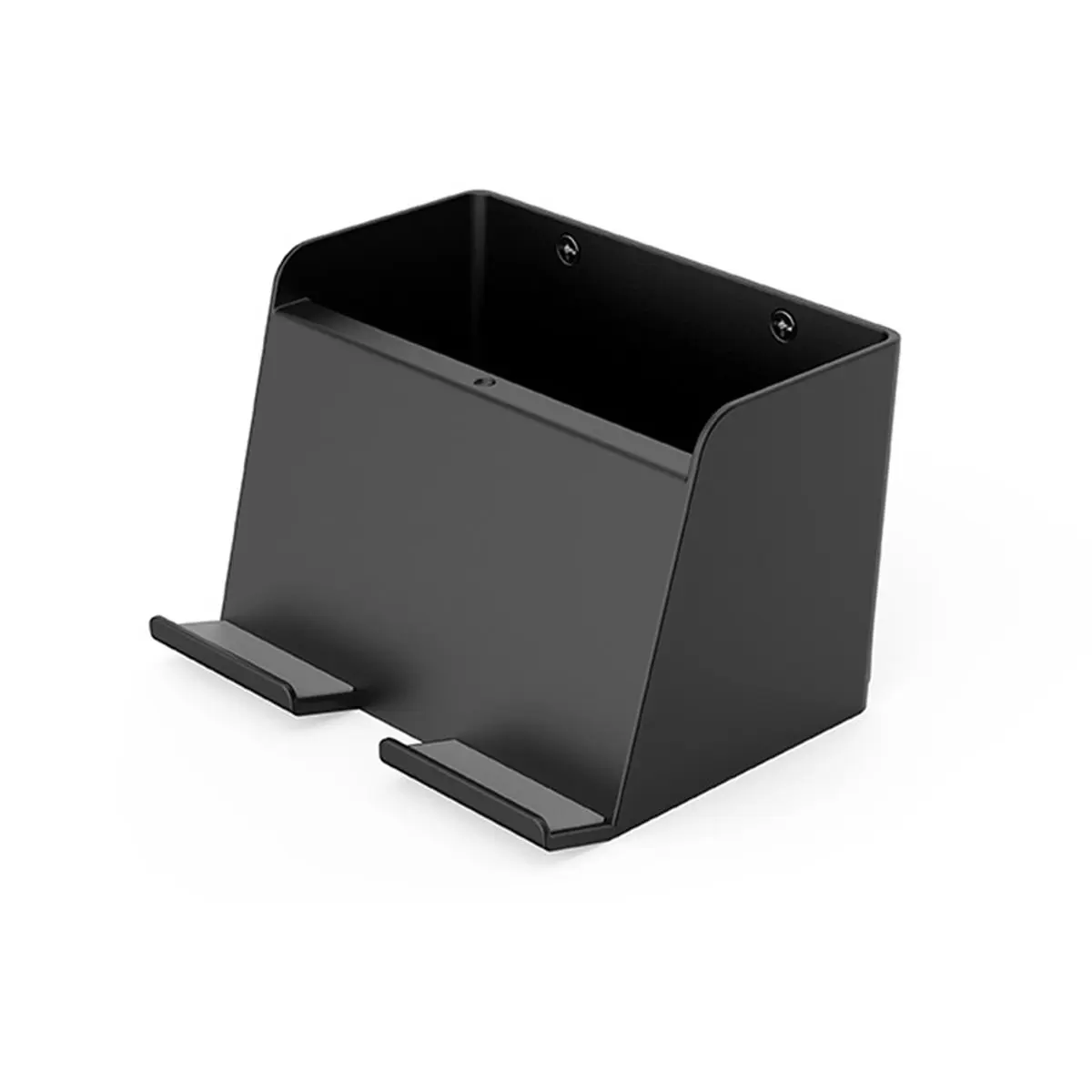 [T28C] Universal Wall Mount Holder with Storage Box for Phones, Tablets, E-Books and Remotes for Bedside, Bathroom and More