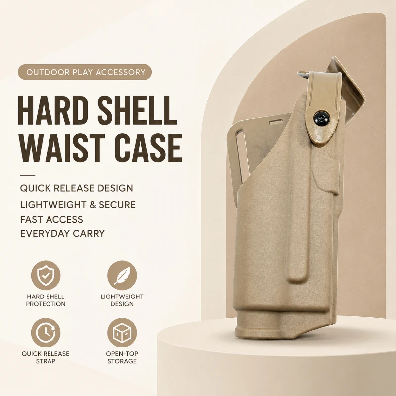 Waterproof Matte Black Slim Profile Waist Attached Holder Bright Auxiliary Light Multi-scene Use Supply