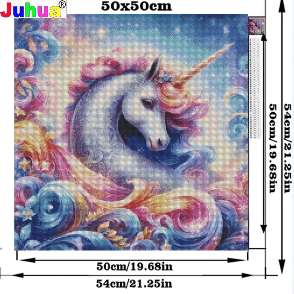 Unicorn and Angel Girl DIY diamond painting New 2025 Full Diamond Mosaic Cross Stitch Embroidery Kit Cartoon animals Home Decor