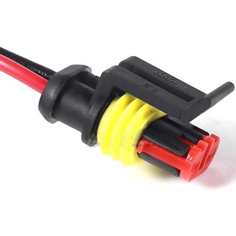 

10 Sets of 2-Pin Automotive Waterproof Electrical Connector Plugs with Wires