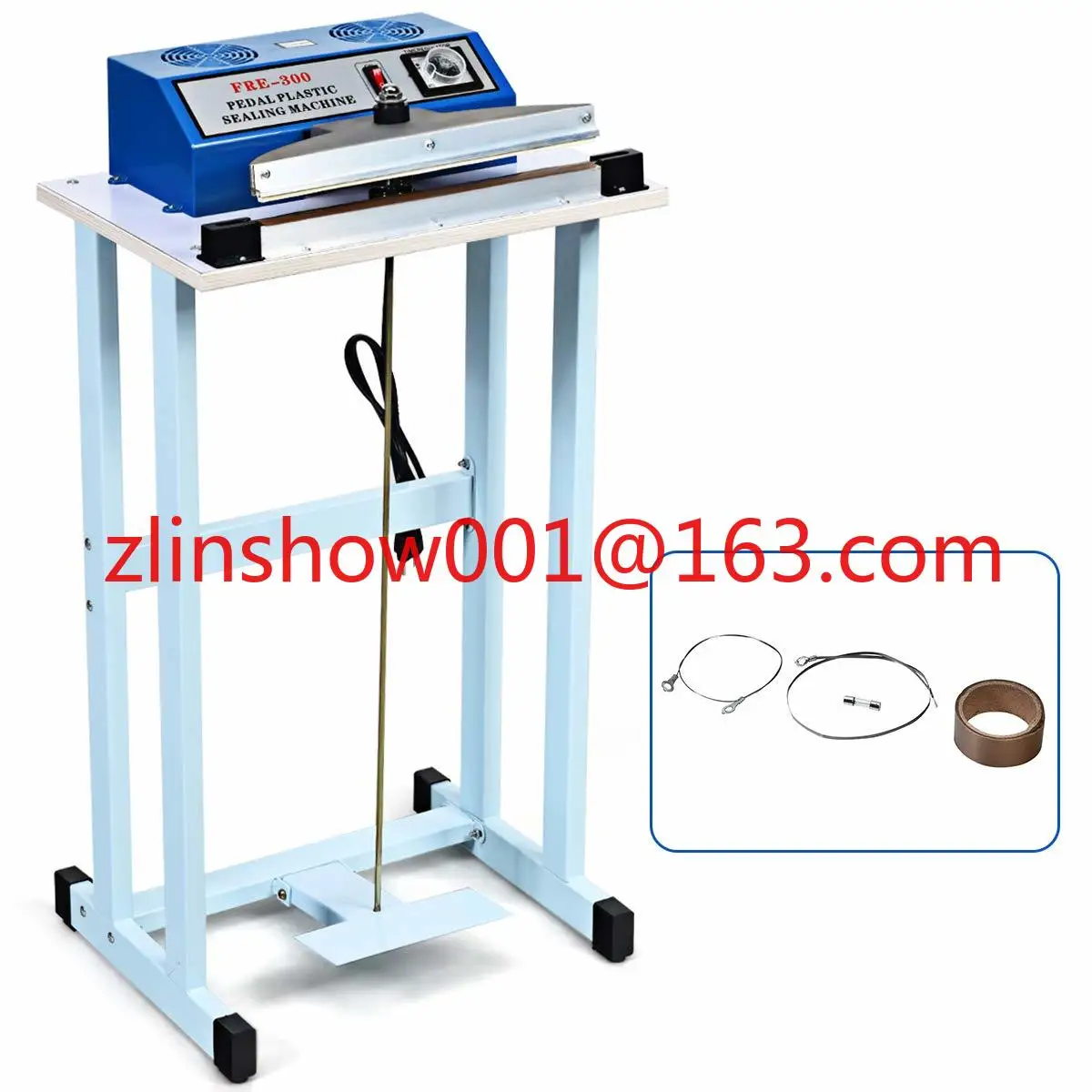 Semi-Automatic 500mm Table Type Pedal Impulse Sealer for Food & Plastic Heat Sealer for Bags & Belts for Paper Pouches