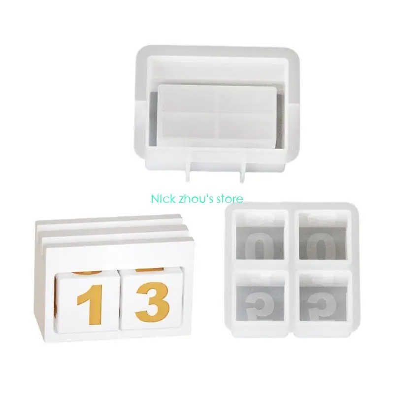 E15E Набор прочных силиконовых форм для подсвечников с обратным отсчетом для поделок разных размеров