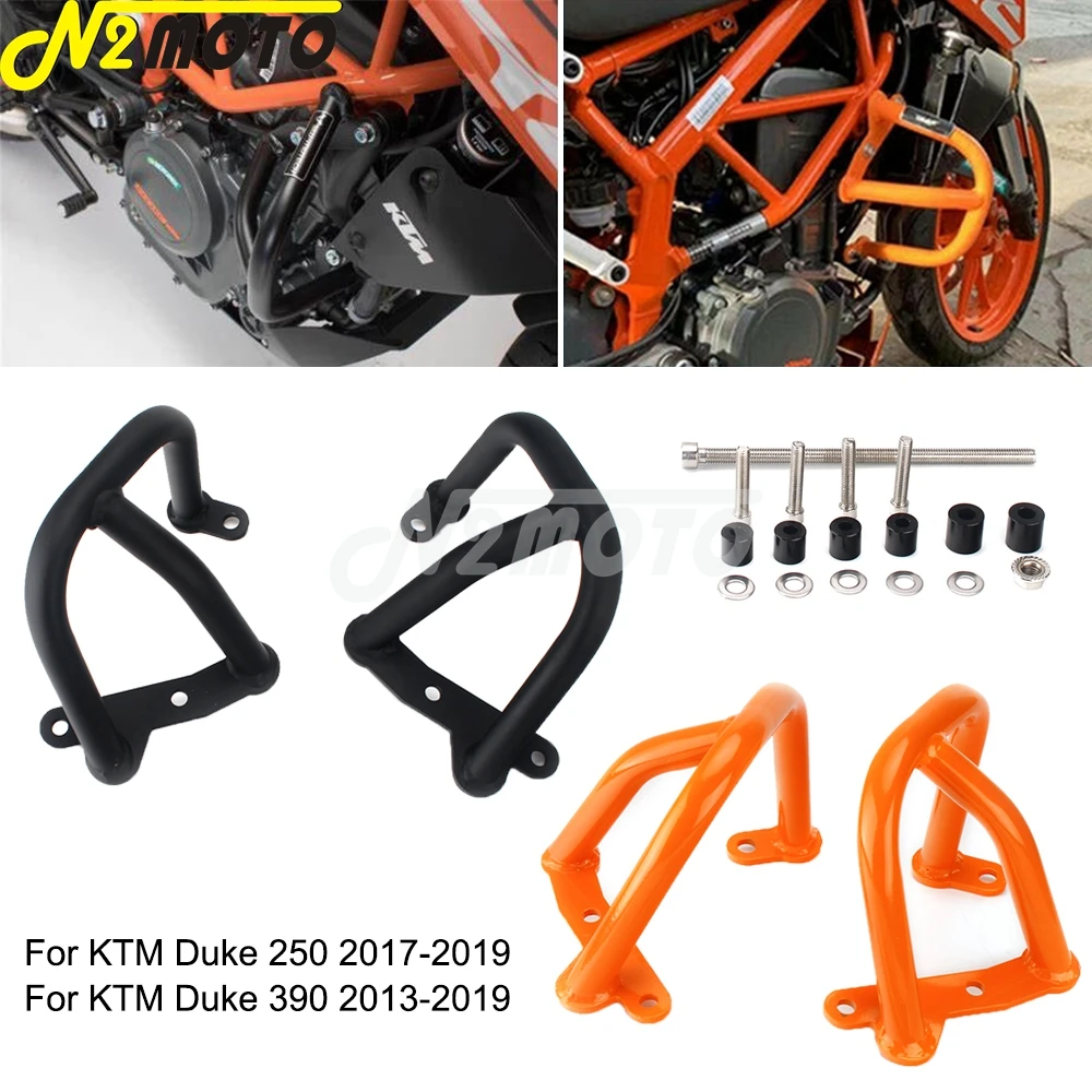 

Orange Motorcycle Highway Crash Bar Engine Guard Bumper For KTM Duke 250 390 Duke250 Duke390 2013-2019 Body Frame Protection Kit