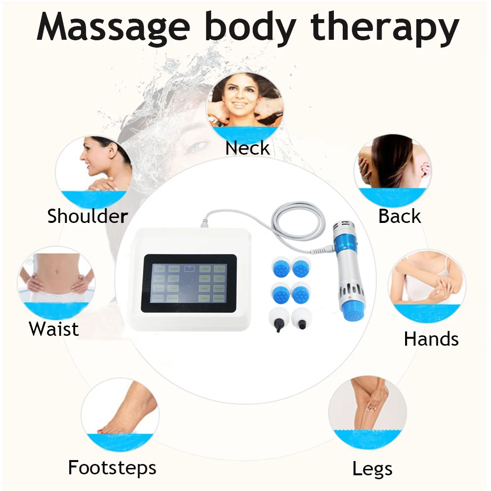 Shockwave Therapy Machine 300MJ Massager Professional Shock Wave Effective ED Treatment Relief Muscle Body Pain Massage Tools