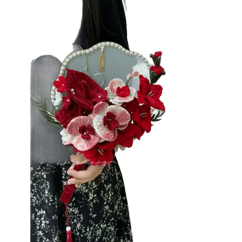 Twist Stick Group Fan DIY Handmade Material Package Homemade Wedding Bouquet Bride Gift for Friends and Girlfriends