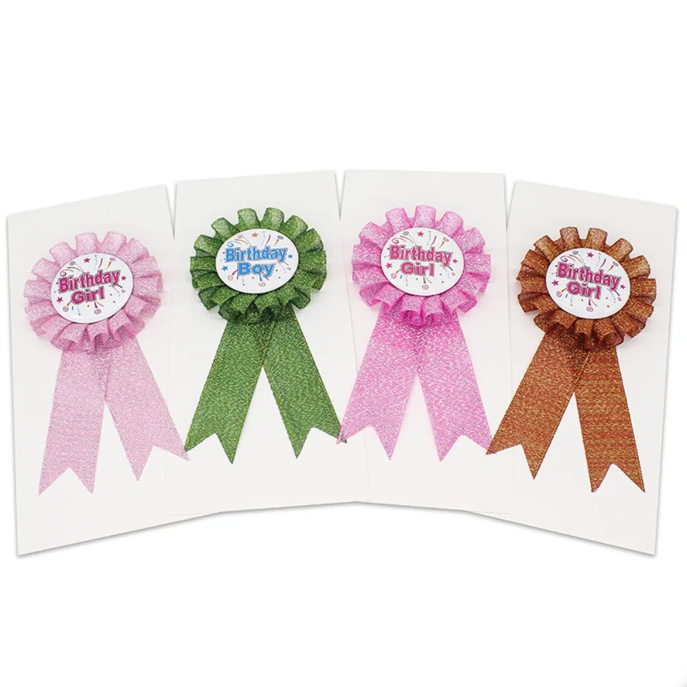 

Fashion Badge Lace Honor Badge Brooch Birthday Badge Party Festival Creative Children's Prize Decoration Supplies