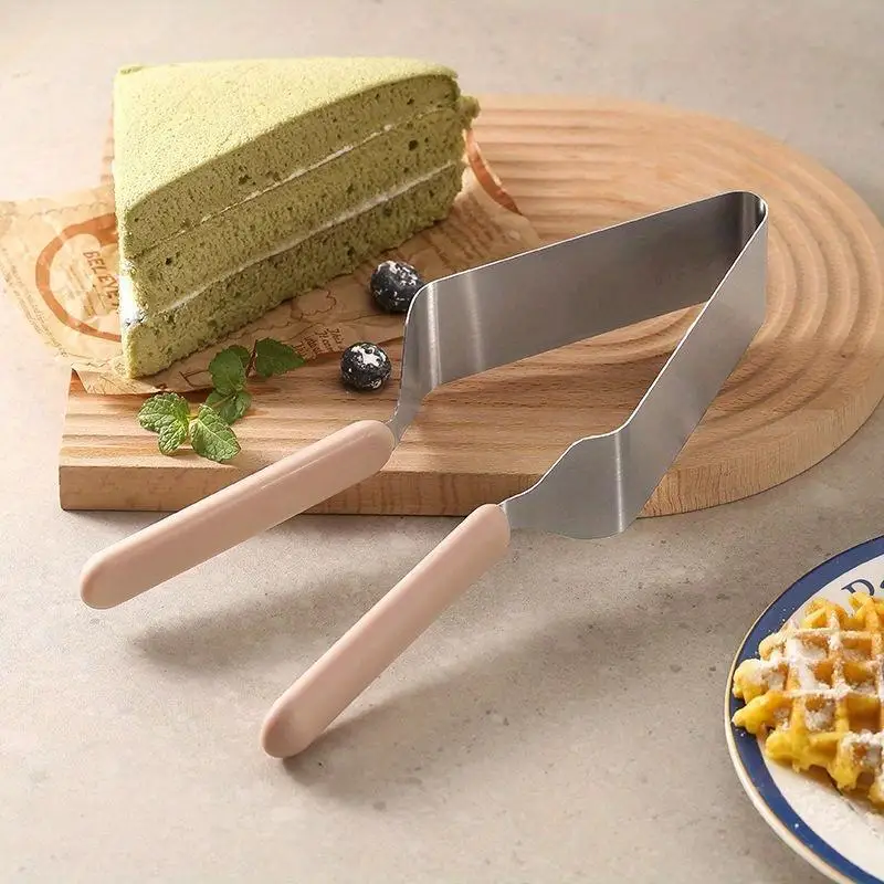1PC Stainless Steel Cake Cutting Knife Cake Divider Triangular Cake Block Clip