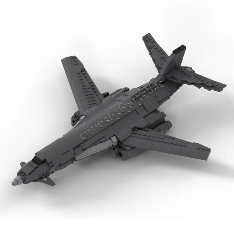 681 ELEMENTÓW MOC Seria Personalizowana Model Bombowca Wing B1 Lancer do Samodzielnego Montażu, Edukacyjna Kreatywna Zabawka dla Dzieci, Prezent na Boże Narodzenie