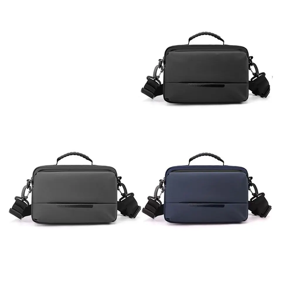 حقيبة كروس للرجال مقاومة للماء بسعة كبيرة ومتعددة الجيوب حقيبة كتف من النايلون متعددة الوظائف مع مقبض حقيبة صدر للأعمال