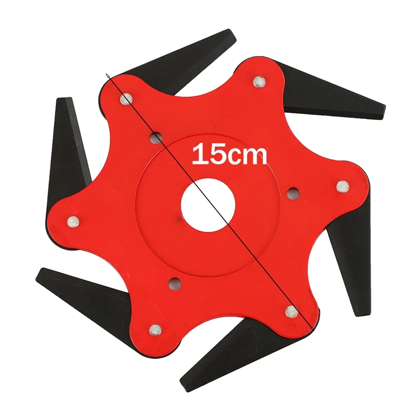 Stalen Trimmer Kop, 1 Stuks Premium 6 Stalen Scheermessen Trimmer Kop, Universele Wieteter Messen Metalen Wietmachine Reserveonderdelen