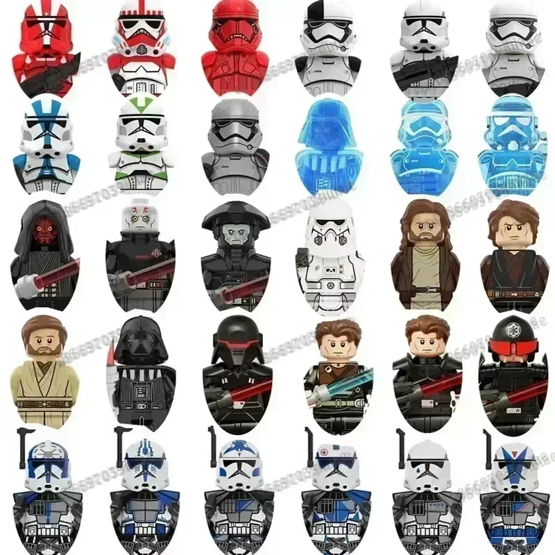 

XP455 XP269 Star Wars Clone Troopers 501st Regiment Imperial Stormtrooper Mini Robot Figure Toy Bricks Assembling Doll Present