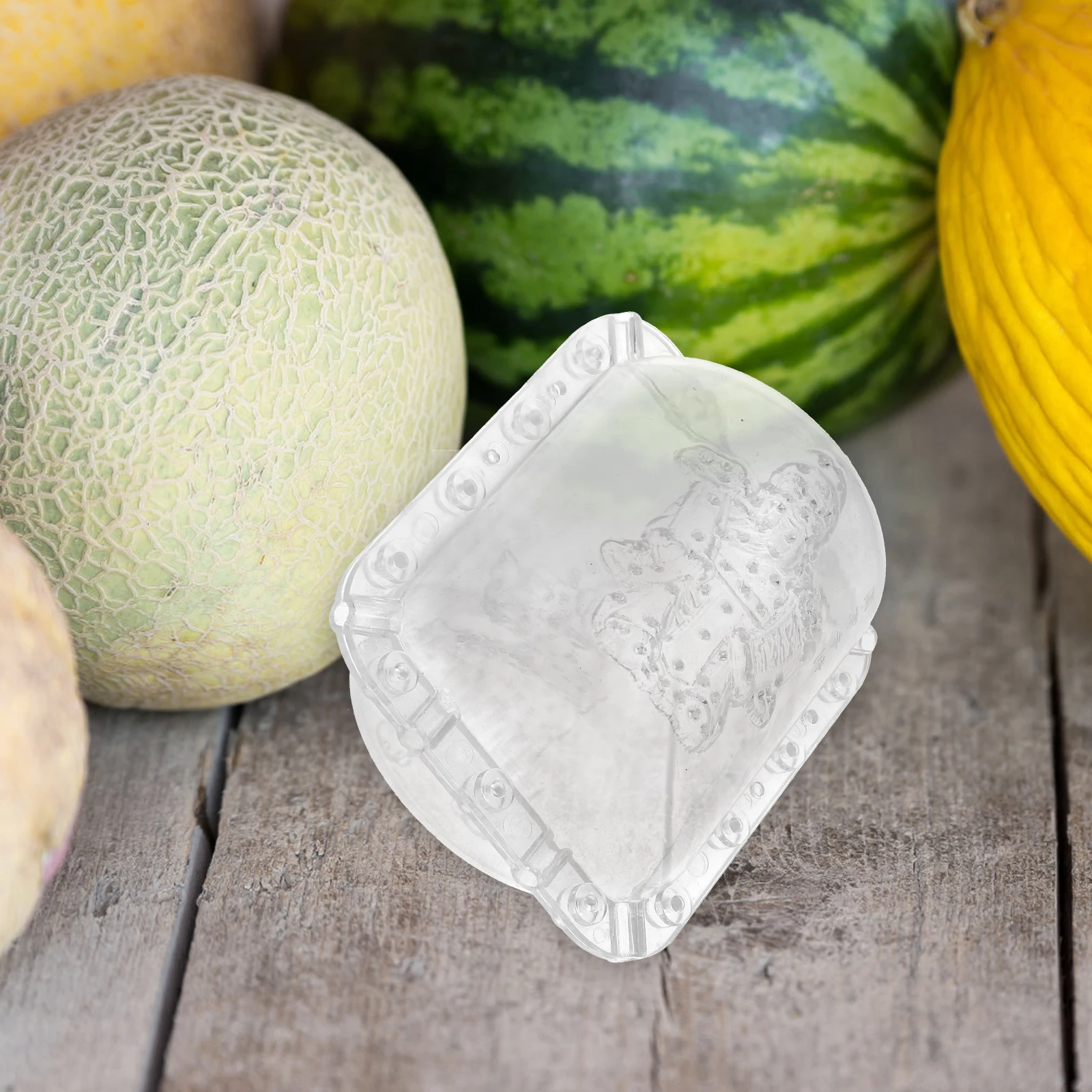 

2 Pcs God of Wealth Fruit Shaping Mold Transparent Growing Molds for Apple Planting Garden Accessories