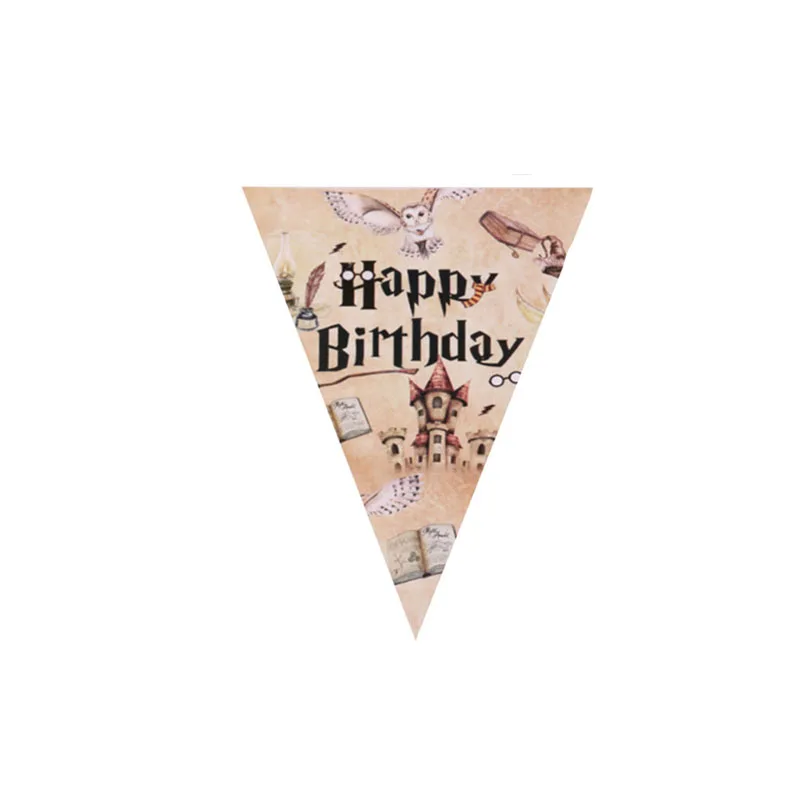 Magische Akademie Themen-Geburtstagsdekoration Geschirr Tassen Teller Servietten Tischdecke Ballon-Set Banner Geschenktüten Kinder-Party-Zubehör
