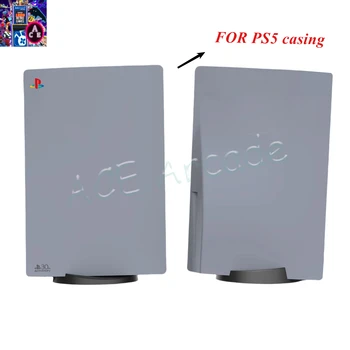 Graues PS5-Spielgehäuse, 30-jähriges Jubiläumsausgabe, abnehmbares Ersatzgehäuse, fortschrittliches optisches ABS-Panel, fettes Laufwerk mit Logo-Aufklebern