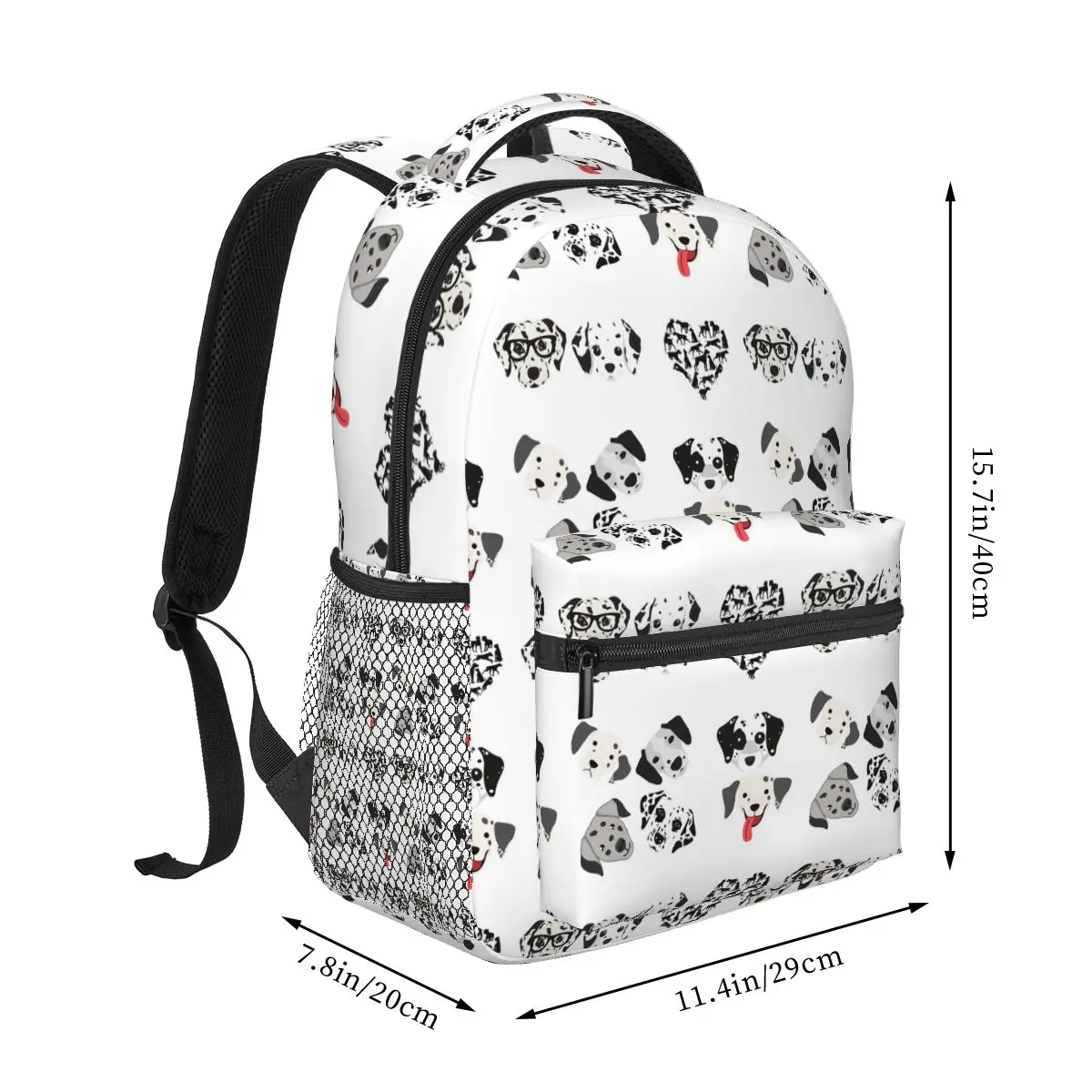 Dalmatians 1 Backpacks Boys Girls Bookbag Students School Bags Cartoon Kids Rucksack Shoulder Bag Large Capacity