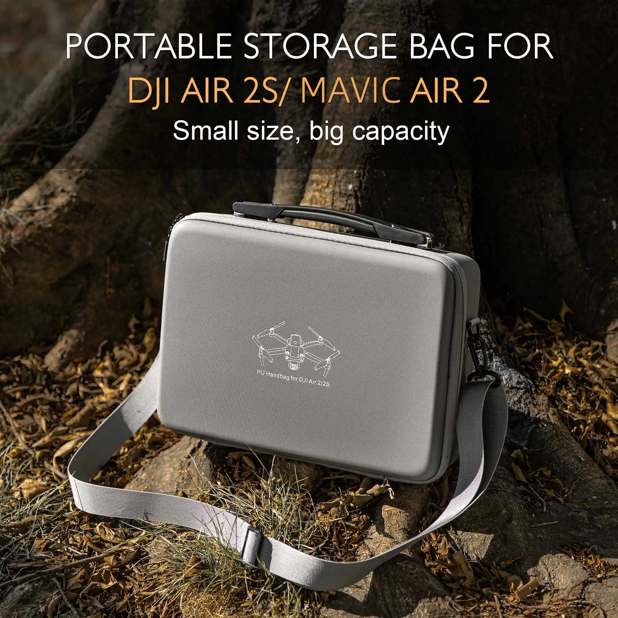 STARTRC For DJI Air 2S Accessories Storage Bag PU Waterproof Carrying Case Portable Travel Handbag for Mavic Air 2 Drone Box