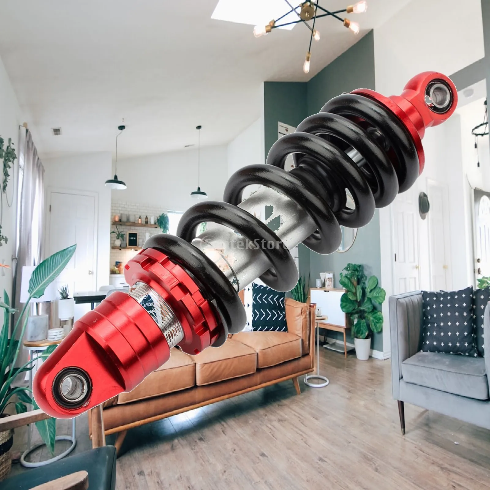 Motorcycle Rear Shock Absorber Adjustable Sturdy Practical Metal High Parts Replacement for Motorbike