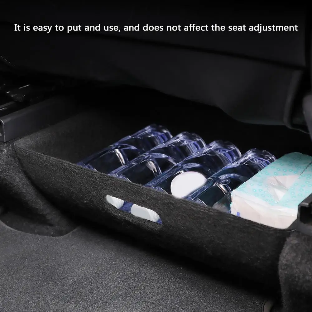 

Felt Car Under Seat Storage Box Seat Container Tray Heightened Three-Dimensional Design for for for for TESLA Model Y 2021