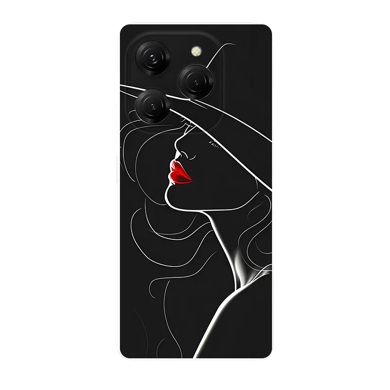 For Tecno Spark 20 Pro Case Flowers Wolf Soft Silicone Phone Cover for Tecno Spark 20 Pro KJ6 Coque Spark20Pro Shockproof Fundas