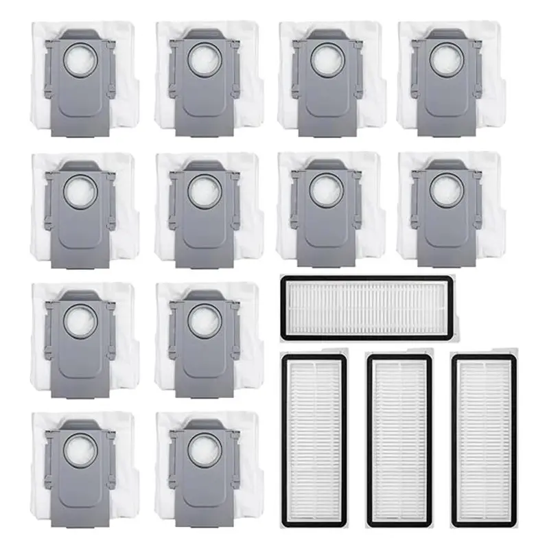 B51CNEW! 16-Piece HEPA Filter And Dust Bag Combo For Roborock