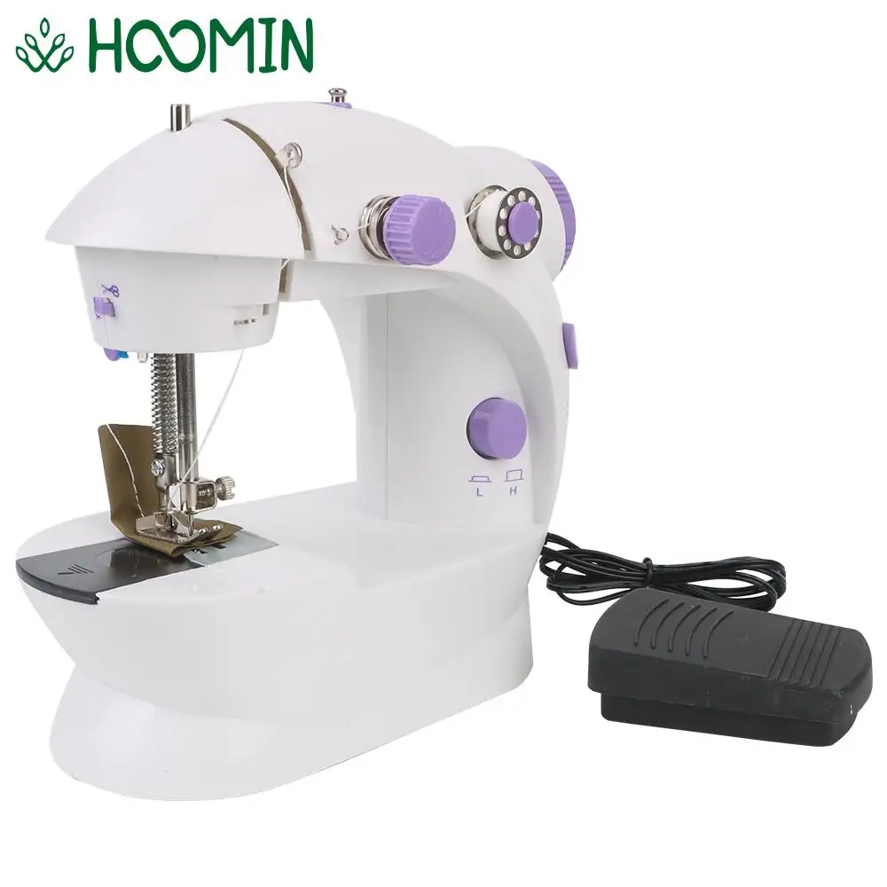 Electric Portable Household Night Light Mini 220V Hand Tool Hand Table Sewing Machine Foot Pedal Straight Line Two Thread Kit