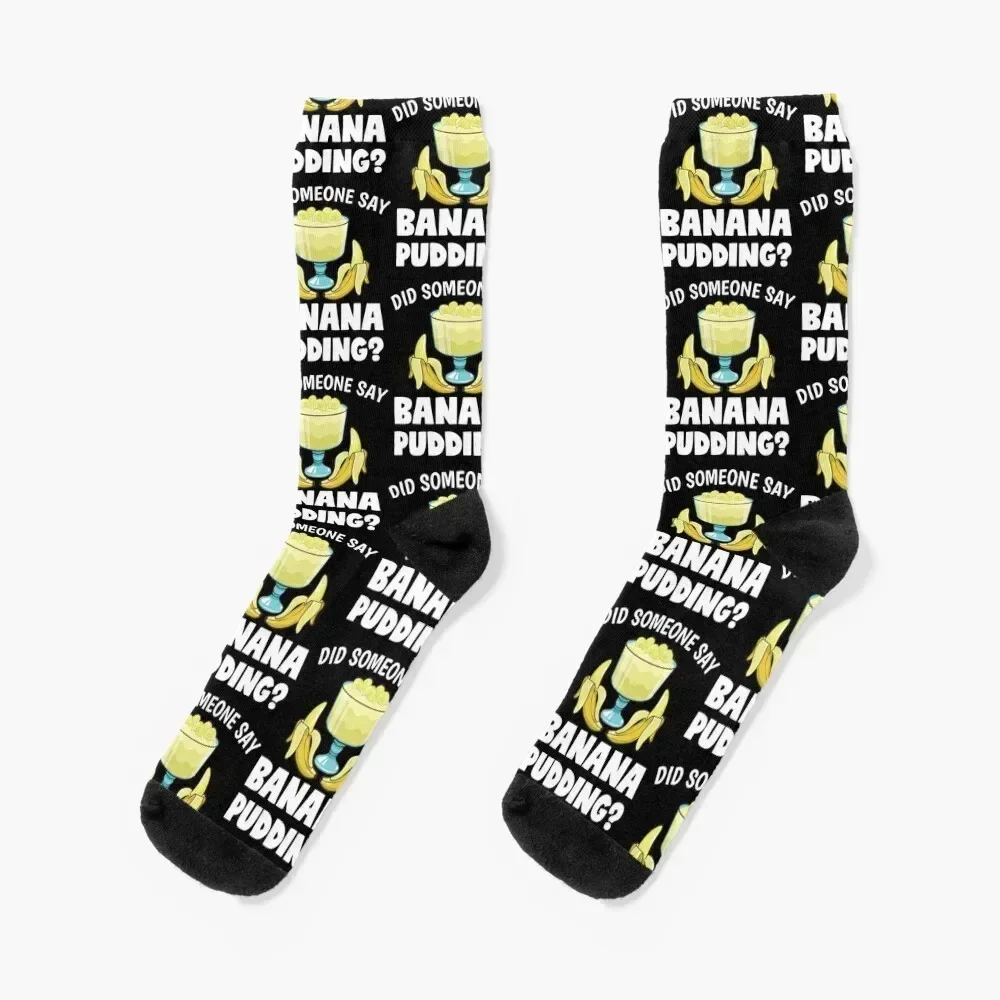 

Funny Did Someone Say Banana Pudding Dessert Lover design Socks Non-slip Stockings heated Male Socks Women's