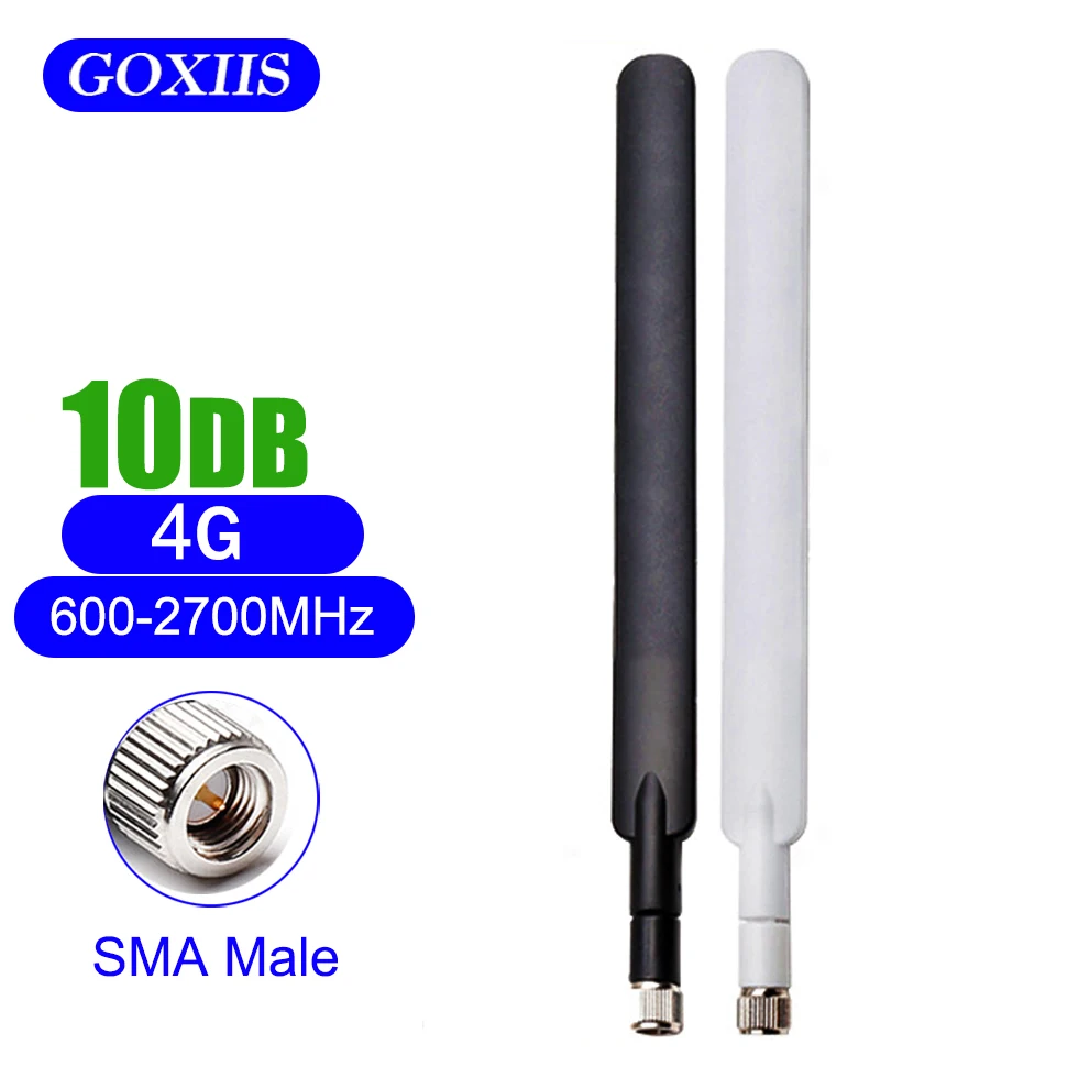 4G Antenna 10dBi SMA Male 700-2700MHz for LTE Router External Wifi Aerial for Huawei B593 E5186 B315 B310 B880 B890 etc