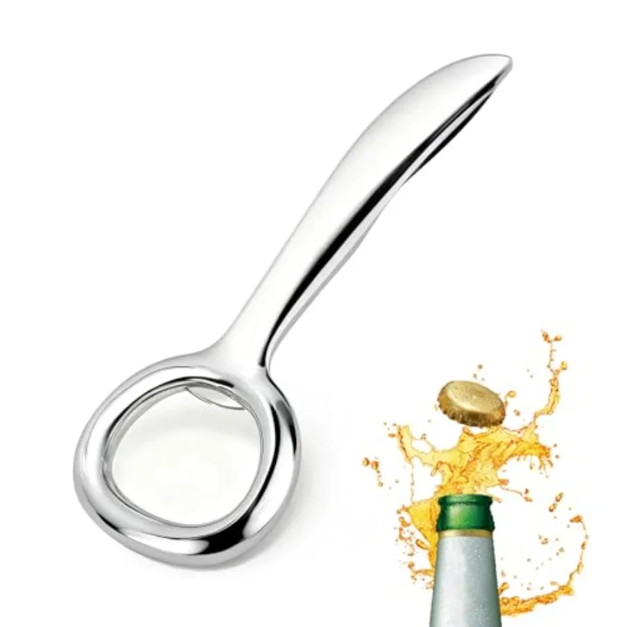 

Heavy Duty Manual Beer Bottle Opener - Premium Zi Alloy Non-Magnetic Bottle Cap Opener Craft Beer Gt for Camping BBQ Tailgate W