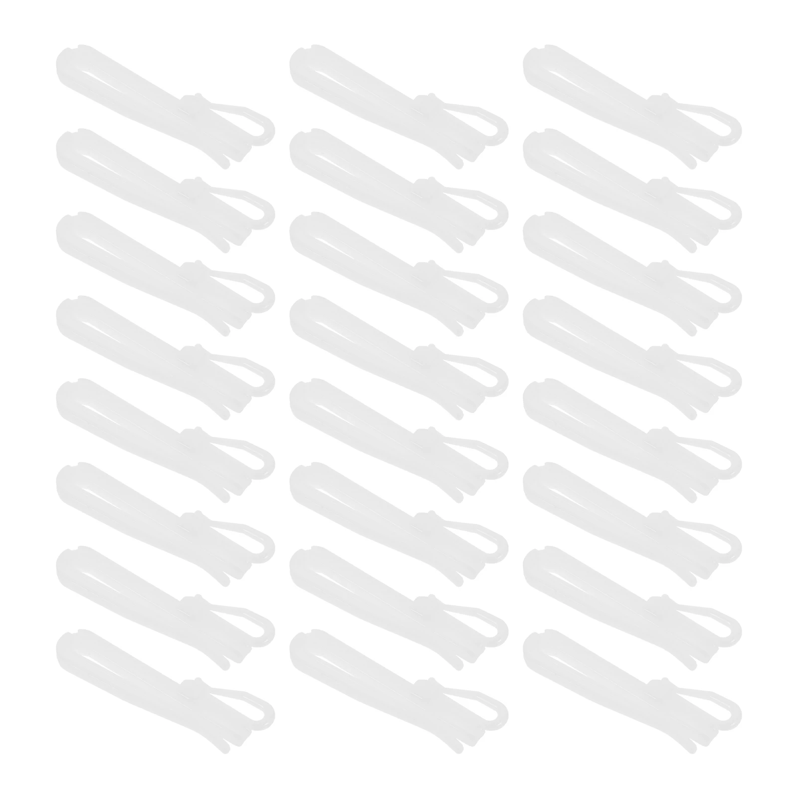 

300pcs Curtain Adjusting Hooks Plastic White Pinch Pleat Sliding Home Bedroom Bathroom Kitchen Storage Compatibility Long Term