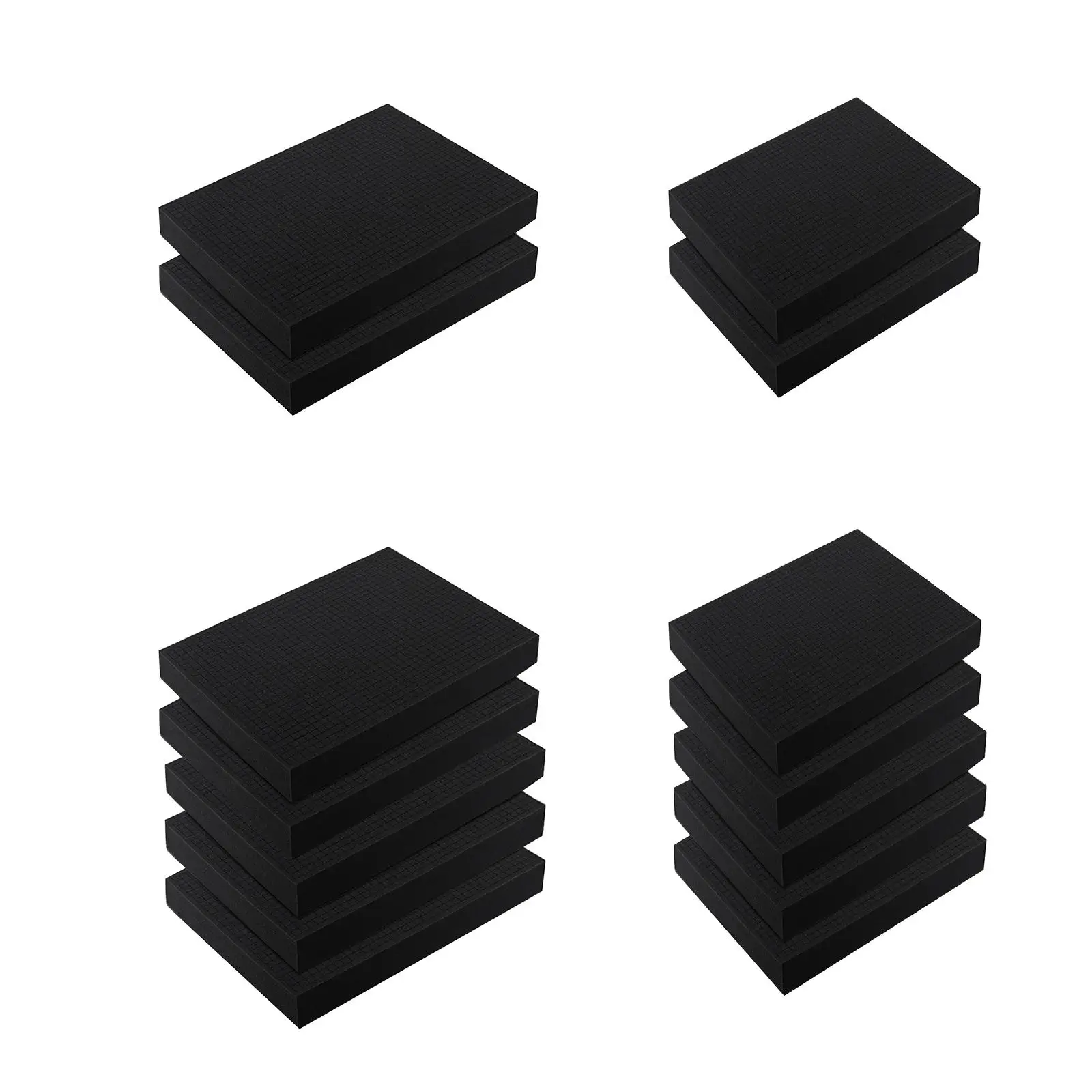 Pre Cubed Pick and Pluck Sheets, Sponge Liner, Lightweight Pre Cut Sponge Sheet Packing Pads for Tool Case, Transport