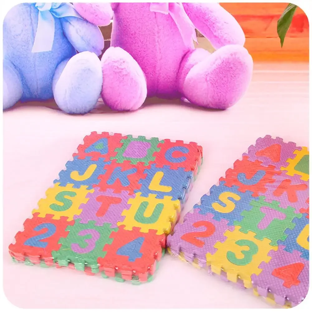 36pcs Number Alphabet Floor Mat Baby Crawling Foam Carpet Kids Educational Toys