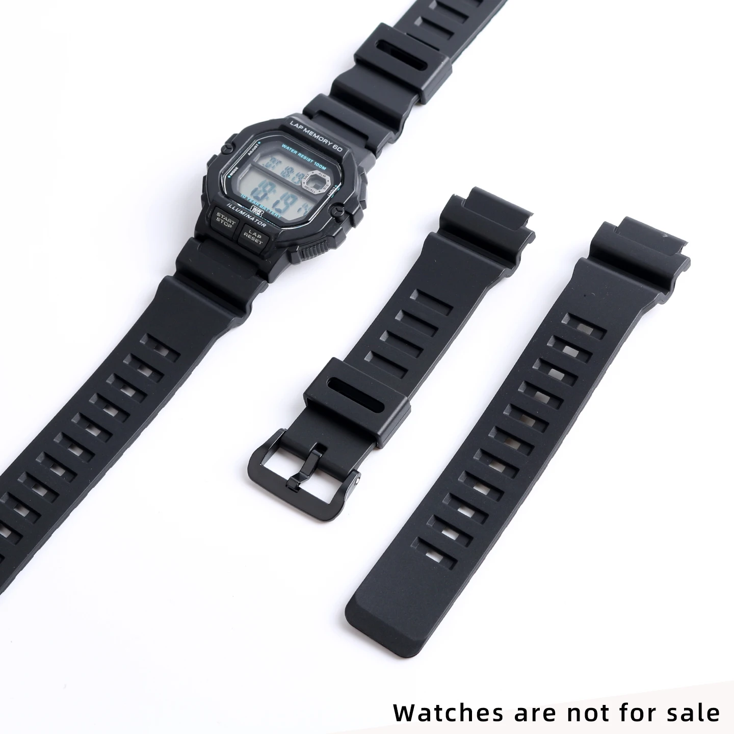 Black Silicone Watc…