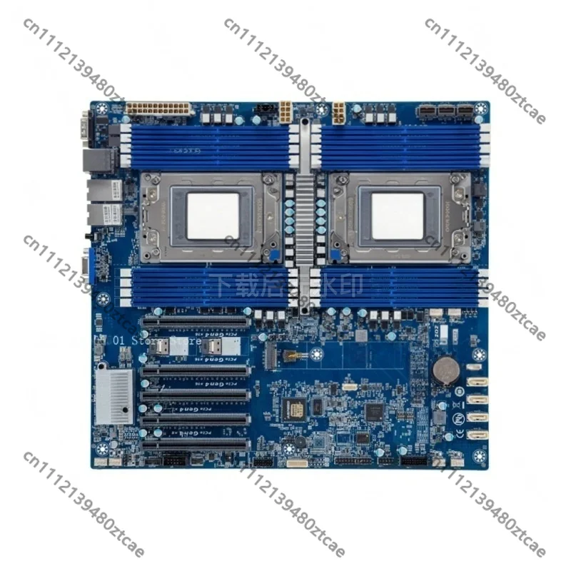 Dual Socket Server Motherboard, Compatible with EPYC 7002 7003 7K62, 16xDDR4 10GbE Support