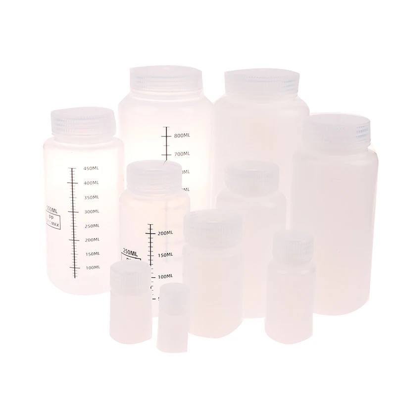 1Pcs 10ml-1000ml Plastic HDPE Empty Seal Bottles Pill Vials Tablet Capsule Solid Powder Portable Containers