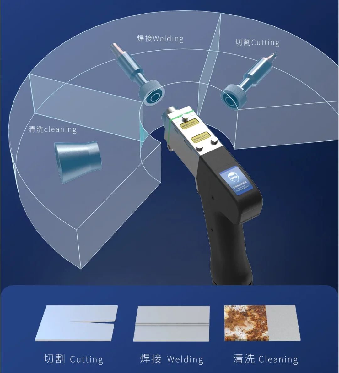 جهاز لحام ليزر محمول 3 في 1 من - مراجعة Industrial Laser Welding Machine Hand Held وسعره