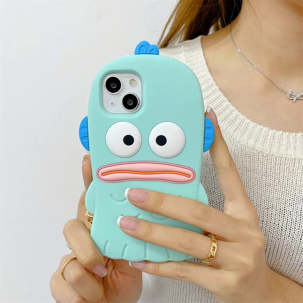 Kawaii Sanrio Phone Case for Iphone 16 14 15 13 12 11 Pro Max Xr X Xs 6 6S 7 8 Plus SE2 Cartoon Fully Cover Silicone Soft Shell