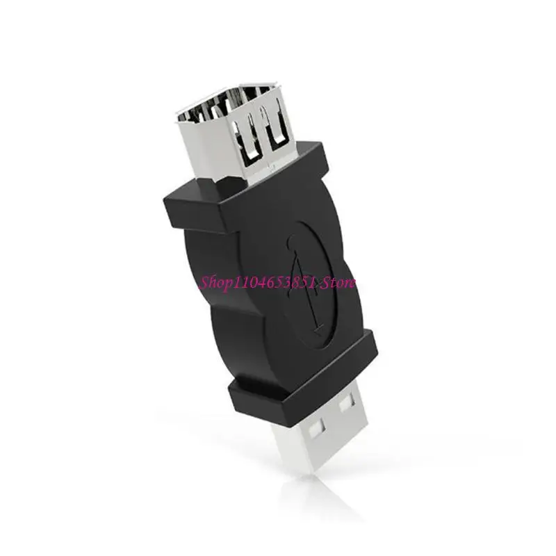 Firewires IEEE1394 6Pin to USB Male Adapter Converter Compatibility with IEEE1394 6Pin Female for Instantly Connectivity