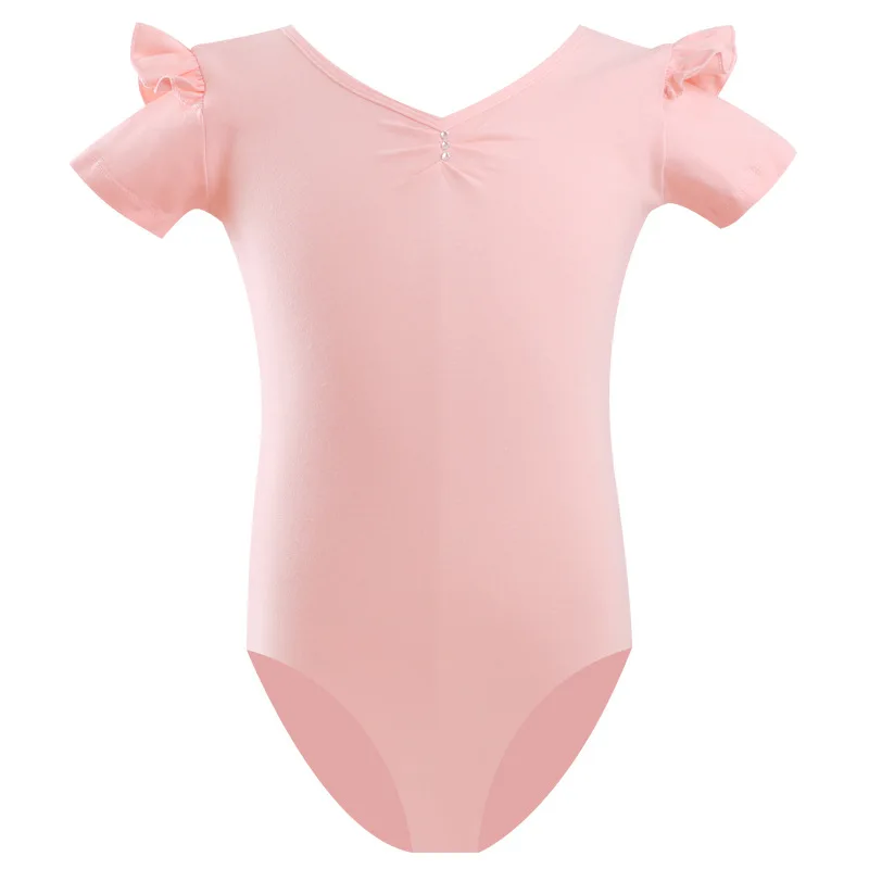Children Ballet Training Clothing Summer Sleeveless and Flying Sleeves Girls Practice Clothing Children Dance Character Clothing