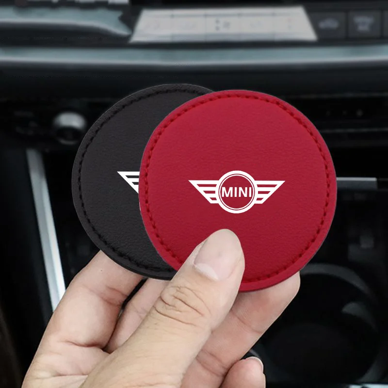 Car Coaster Anti-Slip Cup Parts Cushion Holder Mats Accessories For BMW MINI Cooper One JCW R56 Countryman Clubman R50 R53 R58